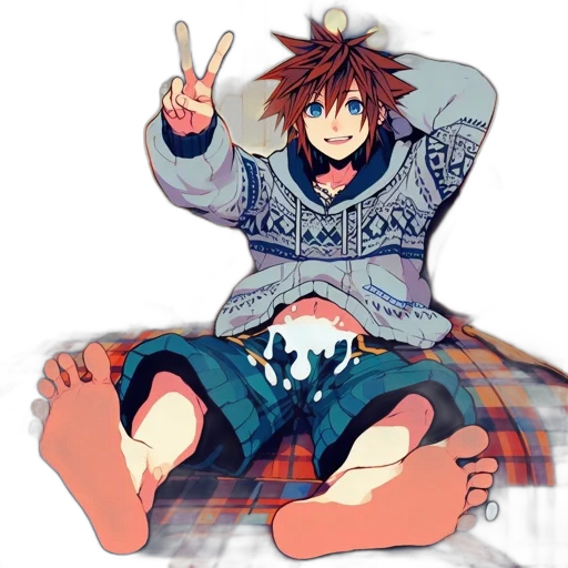 jacket, creature, anime, pixel art transparent PNG cut-out