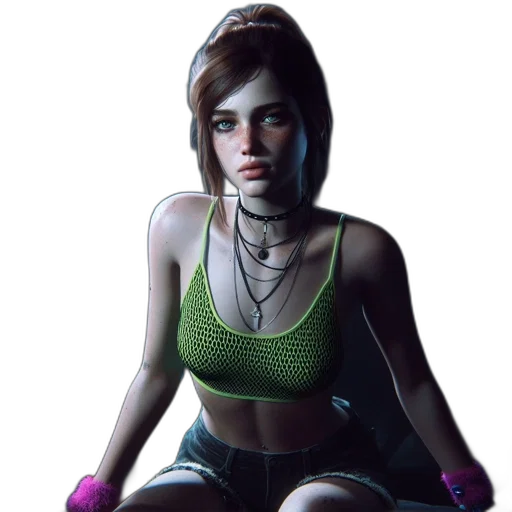 face, jacket, concept art, photorealistic transparent PNG cut-out