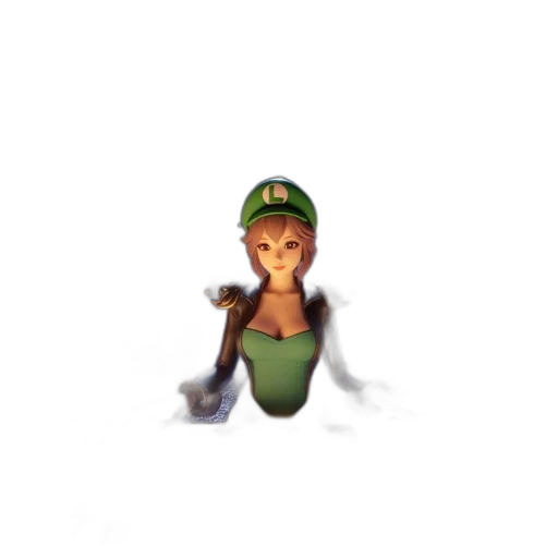 creature, hat, staff, animal transparent PNG cut-out