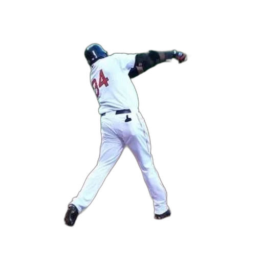 baseball, player, white, uniform transparent PNG cut-out