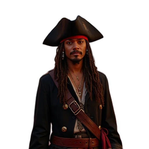 staff, jacket, hat, concept art transparent PNG cut-out