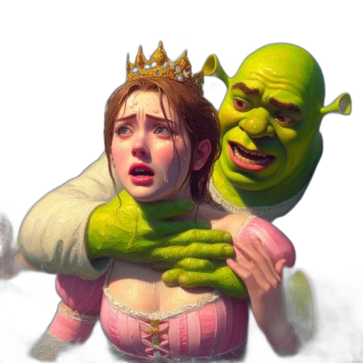 crown, face, creature, concept art transparent PNG cut-out