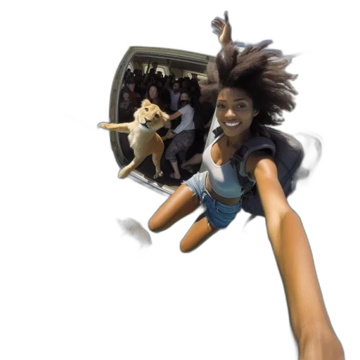 creature, hair, staff, animal transparent PNG cut-out