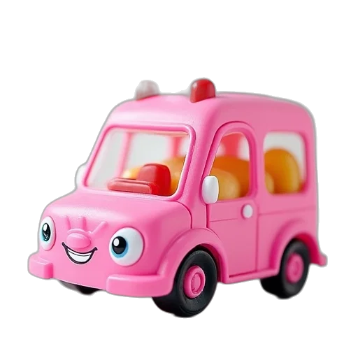 car, robot, 3d render, shopkins transparent PNG cut-out