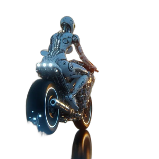 car, robot, jewelry, 3d render transparent PNG cut-out