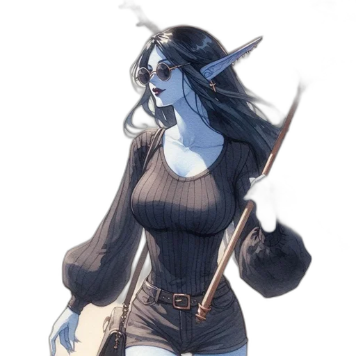 staff, fantasy art, concept art, pixel art transparent PNG cut-out