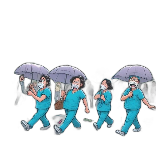 umbrella, staff, concept art, rain transparent PNG cut-out