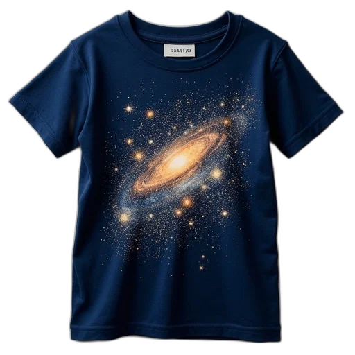 dress, outer space, navy, gold transparent PNG cut-out