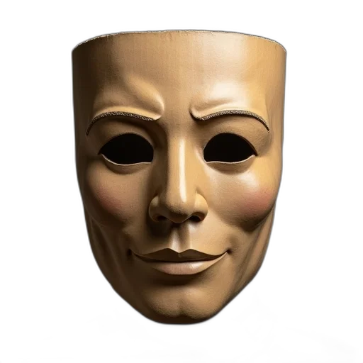 mask, face, crown, jewelry transparent PNG cut-out