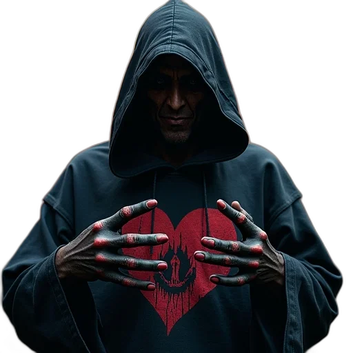 jacket, mask, cyberpunk, reaper transparent PNG cut-out
