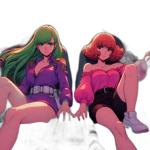 jacket, concept art, vaporwave, anime transparent PNG cut-out