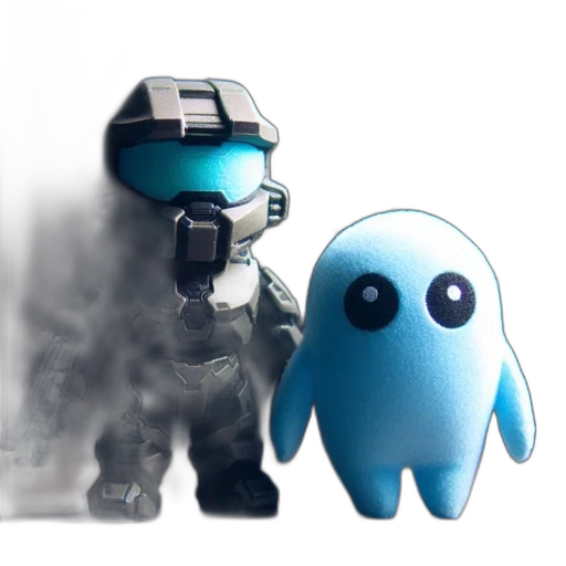 robot, creature, staff, concept art transparent PNG cut-out