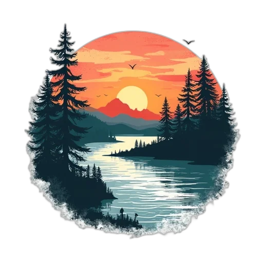 jacket, tree, pixel art, fantasy art transparent PNG cut-out