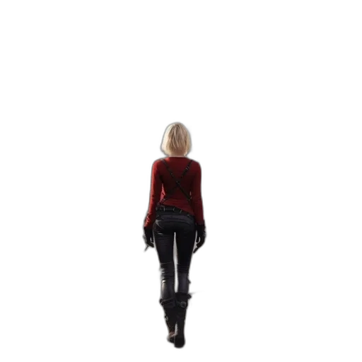 jacket, dress, staff, robot transparent PNG cut-out