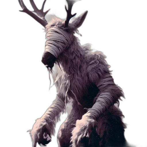 creature, animal, staff, mask transparent PNG cut-out