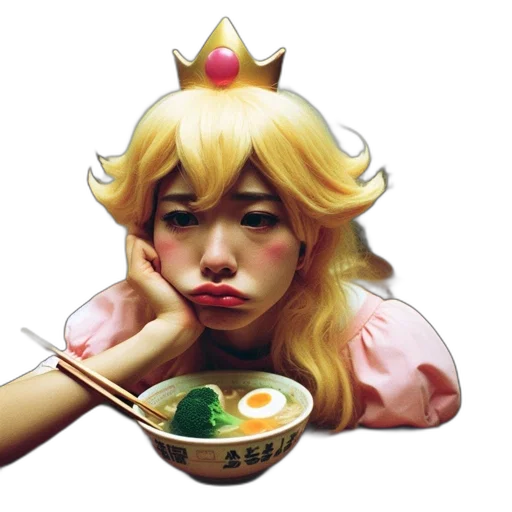 crown, food, face, concept art transparent PNG cut-out