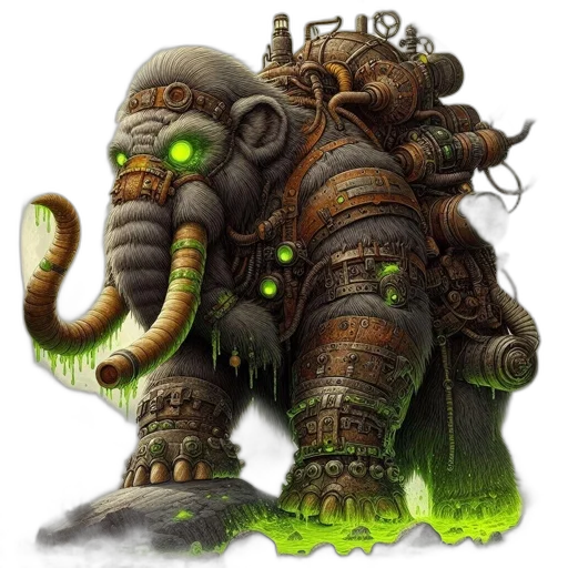 creature, robot, animal, staff transparent PNG cut-out