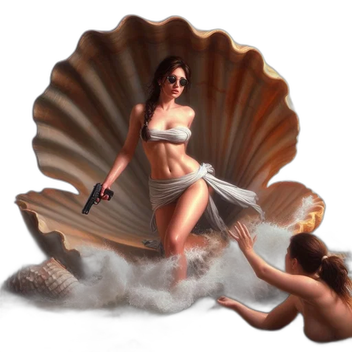 3d render, photorealistic, concept art, fantasy art transparent PNG cut-out