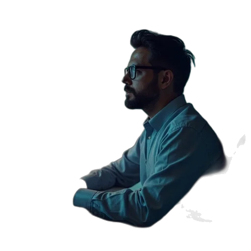 jacket, staff, face, hair transparent PNG cut-out