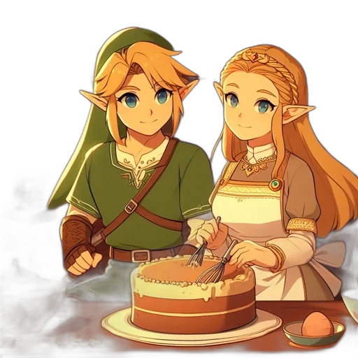 food, crown, staff, pixel art transparent PNG cut-out