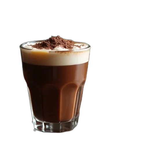 food, photorealistic, chocolate, mocha transparent PNG cut-out