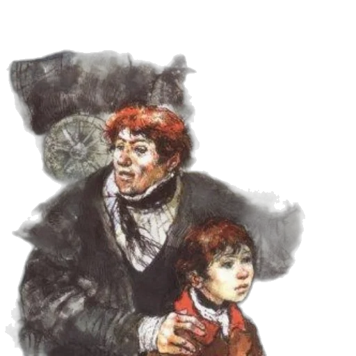 jacket, hat, face, staff transparent PNG cut-out