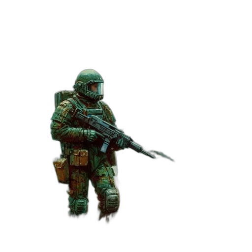 weapon, robot, creature, staff transparent PNG cut-out
