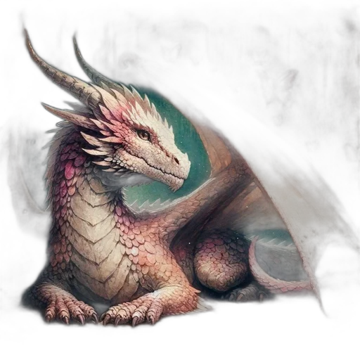 dragon, creature, animal, staff transparent PNG cut-out