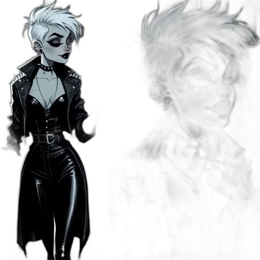 jacket, concept art, comic book art, cyberpunk transparent PNG cut-out
