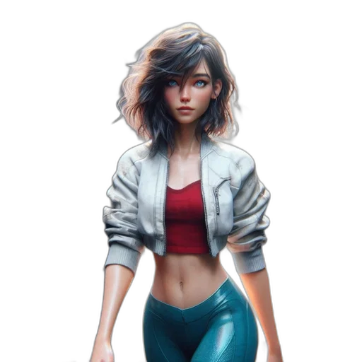 jacket, robot, concept art, comic book art transparent PNG cut-out