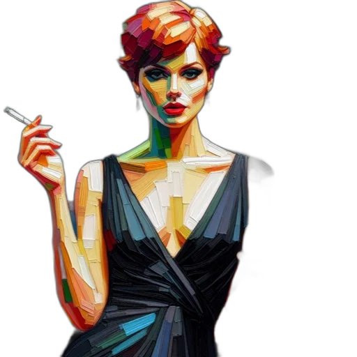 dress, jewelry, umbrella, photorealistic transparent PNG cut-out