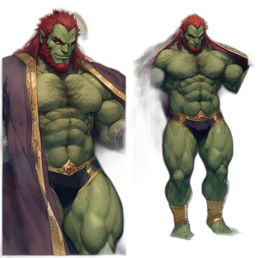 concept art, comic book art, fantasy art, 3d render transparent PNG cut-out