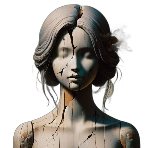 face, mask, dress, jewelry transparent PNG cut-out