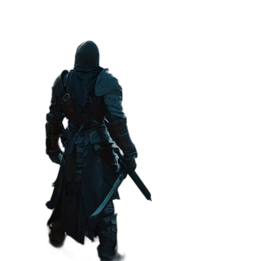 sword, weapon, jacket, mask transparent PNG cut-out