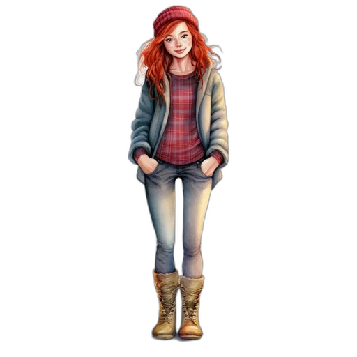 jacket, concept art, pixel art, cartoon transparent PNG cut-out