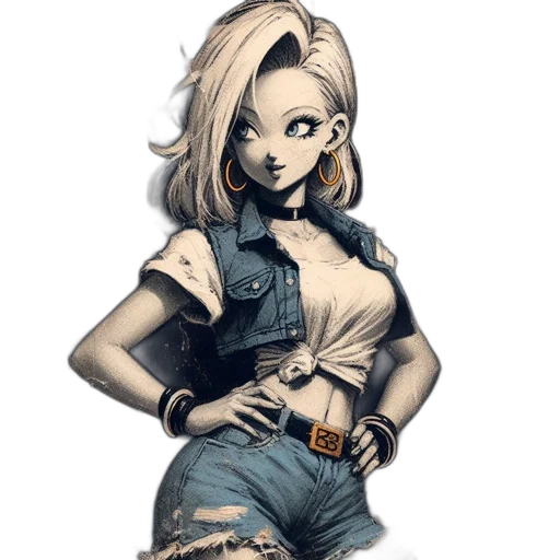 dress, jacket, cartoon, comic book art transparent PNG cut-out