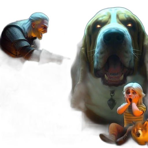 creature, animal, concept art, 3d render transparent PNG cut-out
