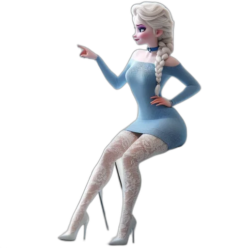 dress, robot, staff, concept art transparent PNG cut-out