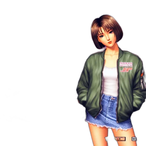 jacket, vaporwave, photorealistic, pixel art transparent PNG cut-out