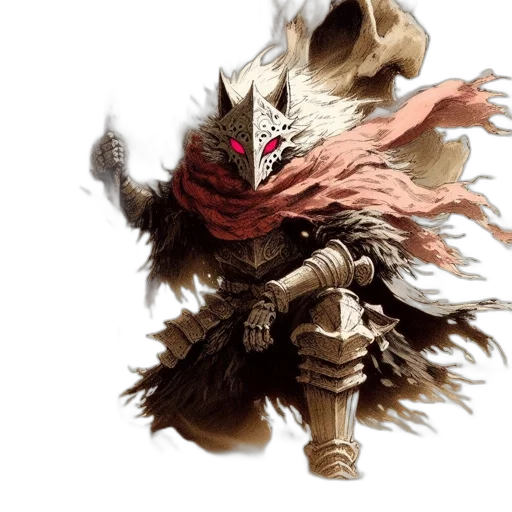sword, mask, weapon, dragon transparent PNG cut-out