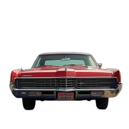 car, photorealistic, 3d render, 1970 transparent PNG cut-out