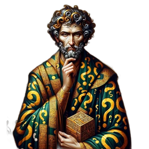 bearded, man, robes, holding transparent PNG cut-out