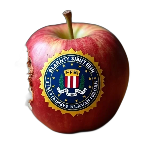 staff, rotting, apple, bite transparent PNG cut-out