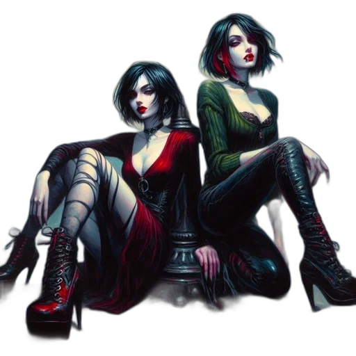 comic book art, concept art, fantasy art, cyberpunk transparent PNG cut-out