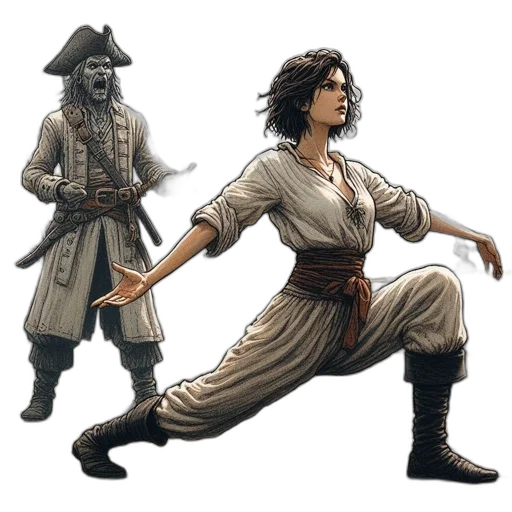 concept art, fantasy art, comic book art, photorealistic transparent PNG cut-out