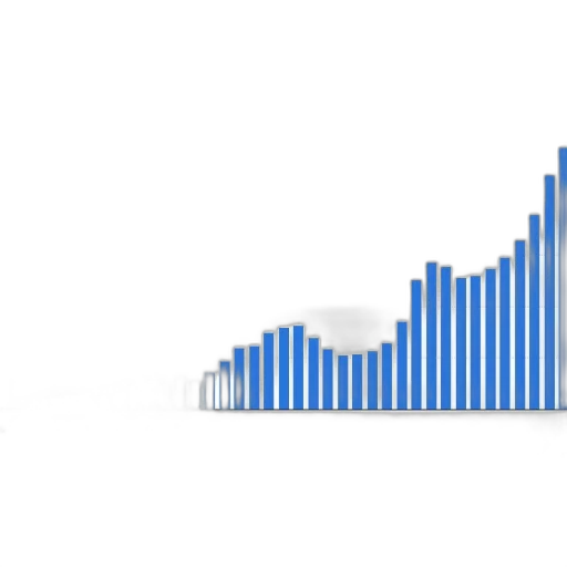 bar, graph, showing, increase transparent PNG cut-out