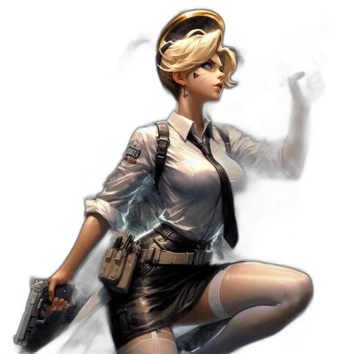 weapon, staff, jacket, concept art transparent PNG cut-out