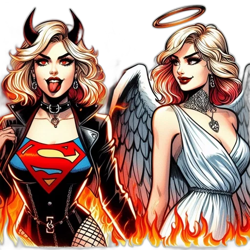 comic book art, fantasy art, concept art, cartoon transparent PNG cut-out