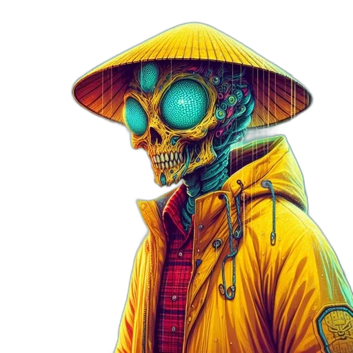 jacket, mask, face, robot transparent PNG cut-out