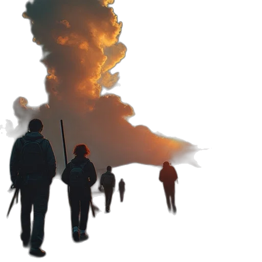 concept art, photorealistic, 3d render, fire transparent PNG cut-out